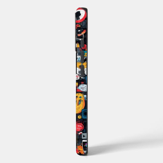 Techno Graffiti Pop Eye Phone Case (Rückseite / Links)