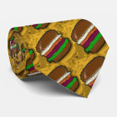 TECHNO HAMBURGER KRAWATTE (Gerollt)