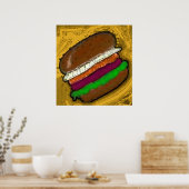 TECHNO HAMBURGER POSTER (Küche)