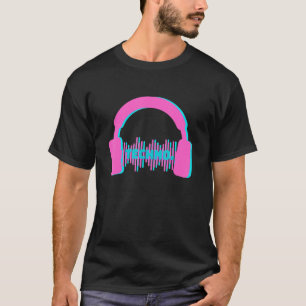 Techno Headphones Edm Music Festival Rave Dubstep T-Shirt