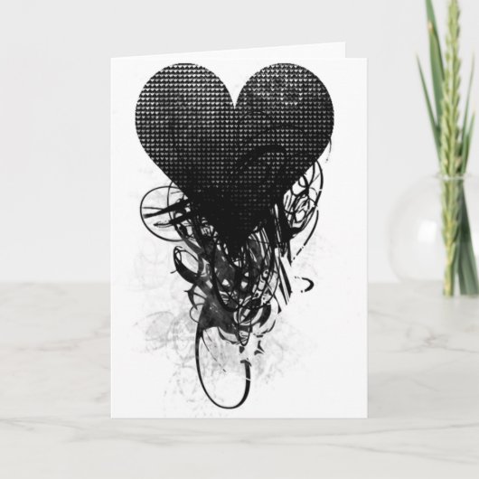 Techno Heart Card Karte (Vorderseite)