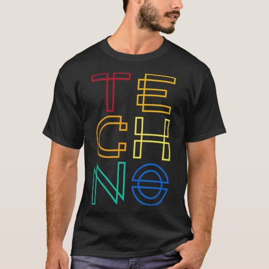 Techno House Music EDM Trance DJ Shirt (Vorderseite)