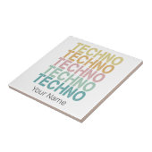 Techno House Retro Letting Electro Vintager Rave Fliese (Seite)