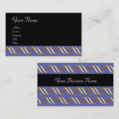 TECHNO INFINITE Gold Wirbel in Blue Black Visitenkarte (Vorne/Hinten)