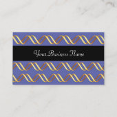 TECHNO INFINITE Gold Wirbel in Blue Black Visitenkarte (Rückseite)