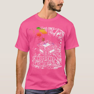Techno ist die Antwort Musik Elektro Tanzen T-Shirt