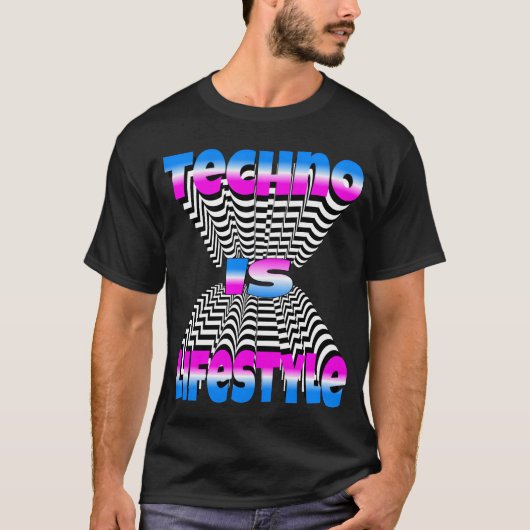 Techno ist Lebensstil Freund T-Shirt (Vorderseite)