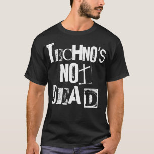Techno ist nicht tot - Vintage Grunge - Minimal DJ T-Shirt