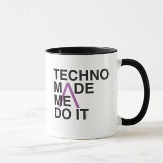 Techno ließ mich es tun tasse