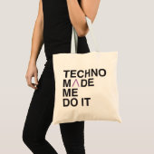 Techno ließ mich es tun tragetasche (Vorderseite (Produkt))