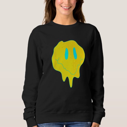 Techno Melting Edm Musik Festival Rave Dubstep Sweatshirt (Vorderseite)