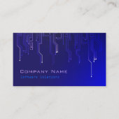 Techno moderner Entwurfs-Visitenkarte - Blau Visitenkarte (Vorderseite)