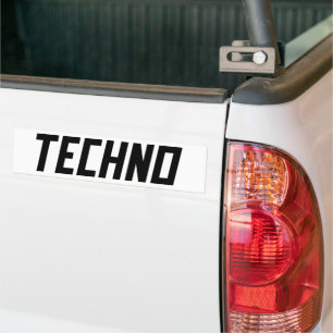 TECHNO Music Autoaufkleber