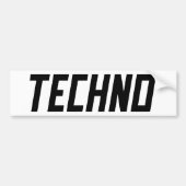TECHNO Music Autoaufkleber (Vorne)