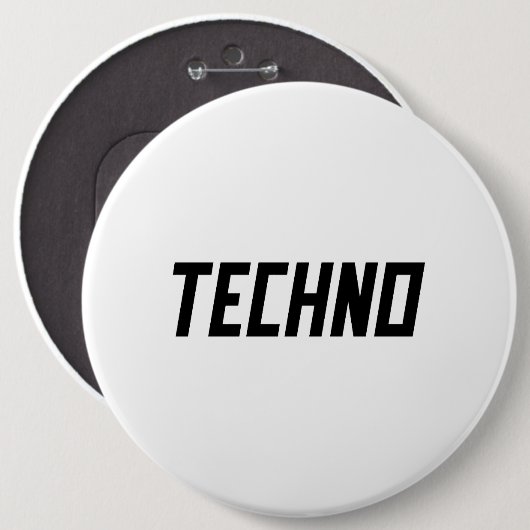 TECHNO Music Button (Vorne & Hinten)