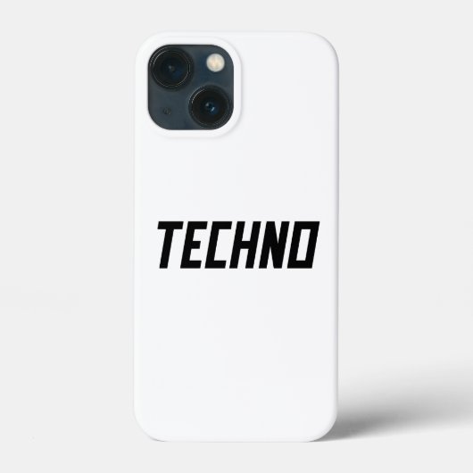 TECHNO Music Case-Mate iPhone Hülle (Rückseite)
