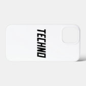 TECHNO Music Case-Mate iPhone Hülle (Rückseite (Horizontal))