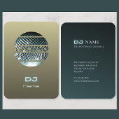 Techno Music DJ Business Card Visitenkarte