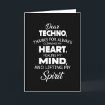 Techno Music DJ Electro Rave Festival - Martha Arg Karte<br><div class="desc">Das coole und phantastische Techno-Zitat-Shirt. Machen Sie ein lustiges Geschenk oder eine perfekte Geschenkidee am Geburtstag oder Weihnachten für Männer,  Frauen als phantastisches Musikhemd,  Rave Tee,  DJ-Kostüm oder Festival,  Electro Outfit.</div>