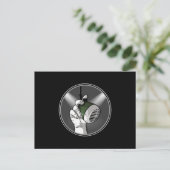 Techno Music DJ Rave Electro Trance Geschenk Idee Postkarte (Stehend Vorderseite)
