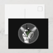 Techno Music DJ Rave Electro Trance Geschenk Idee Postkarte (Vorne/Hinten)