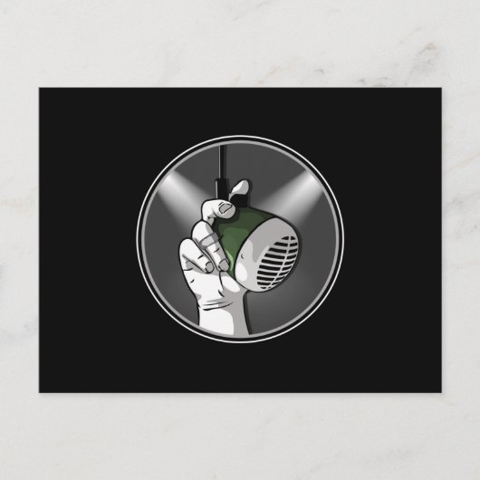 Techno Music DJ Rave Electro Trance Geschenk Idee Postkarte (Vorderseite)