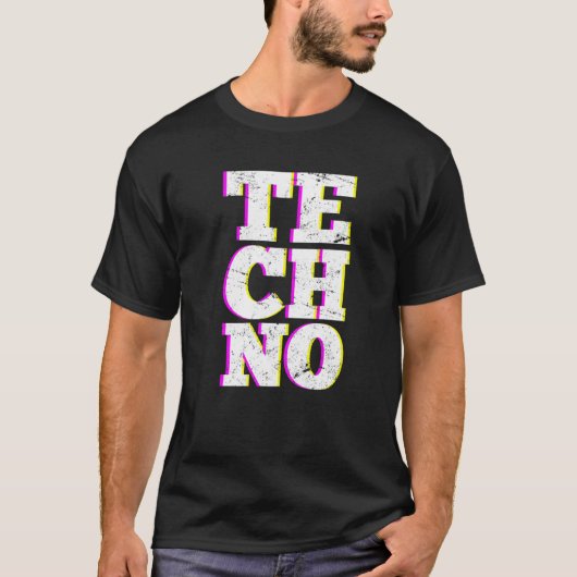 Techno Music Festival Electro Deep House Hardtekk T-Shirt (Vorderseite)