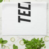 TECHNO Music Geschirrtuch (Gefaltet)