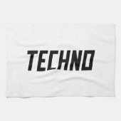 TECHNO Music Geschirrtuch (Horizontal)