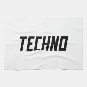 TECHNO Music Geschirrtuch