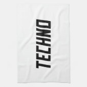 TECHNO Music Geschirrtuch (Vertikal)