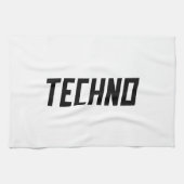 TECHNO Music Geschirrtuch (Horizontal)