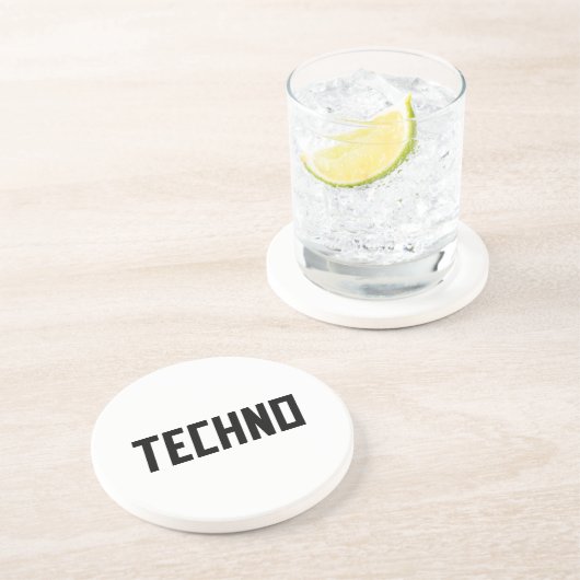 TECHNO Music Getränkeuntersetzer (Seite)