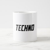 TECHNO Music Jumbo-Tasse (Vorderseite)