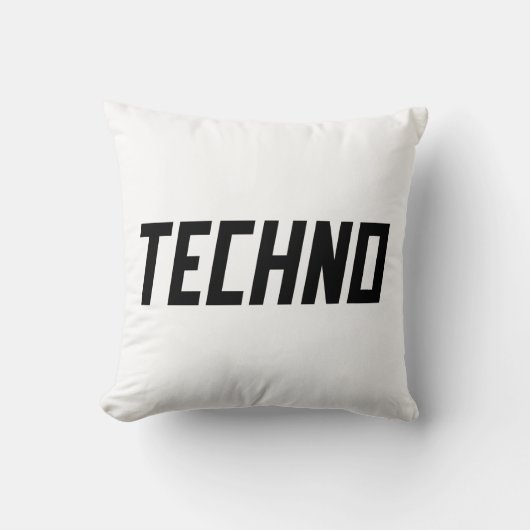 TECHNO Music Kissen (Vorderseite)