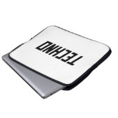 TECHNO Music Laptopschutzhülle (Vorne Knopf)