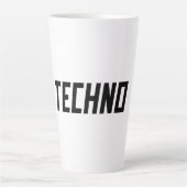 TECHNO Music Milchtasse (Vorderseite)