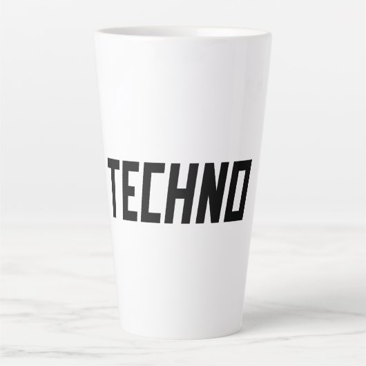 TECHNO Music Milchtasse (Vorderseite)