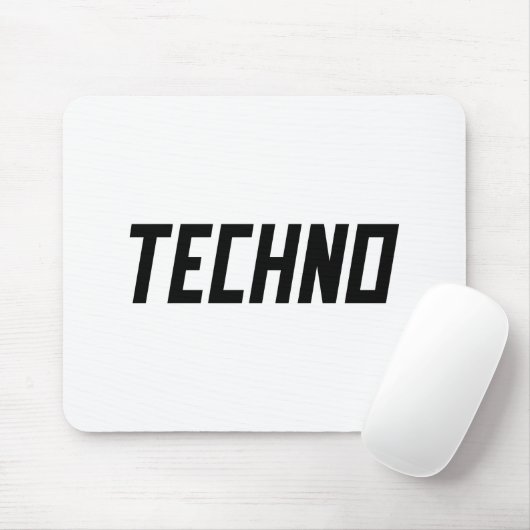 TECHNO Music Mousepad (Mit Mouse)