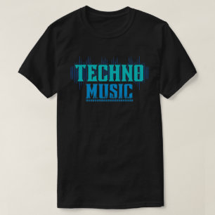 Techno Music Neon Colors T-Shirt