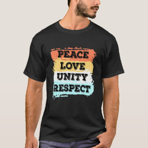 Techno Music Peace Liebe Unity Respektieren Rave P T-Shirt