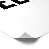 TECHNO Music Poster (Ecke)
