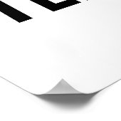 TECHNO Music Poster (Ecke)