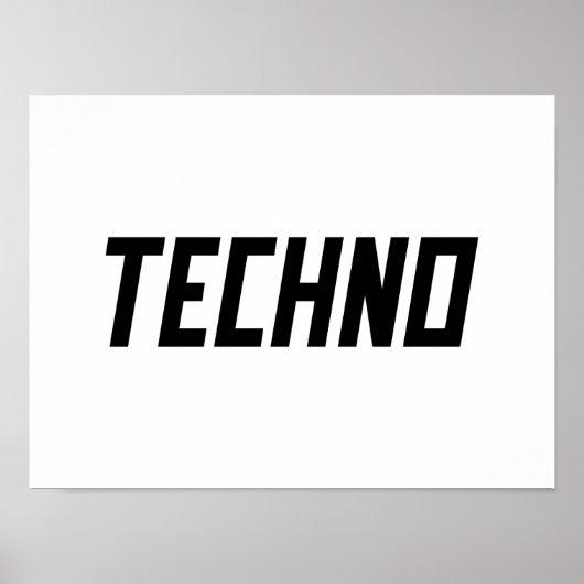 TECHNO Music Poster (Vorne)
