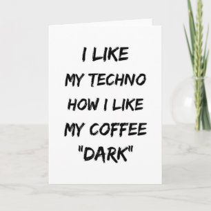 Techno Music Rave DJ Electro Festival Party Gesche Karte