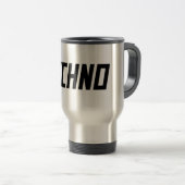 TECHNO Music Reisebecher (VorderseiteRechts)