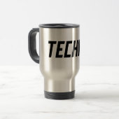 TECHNO Music Reisebecher (Vorderseite Links)