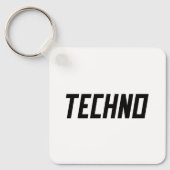 TECHNO Music Schlüsselanhänger (Vorderseite)