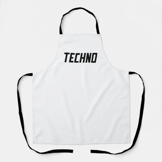 TECHNO Music Schürze (Vorderseite)
