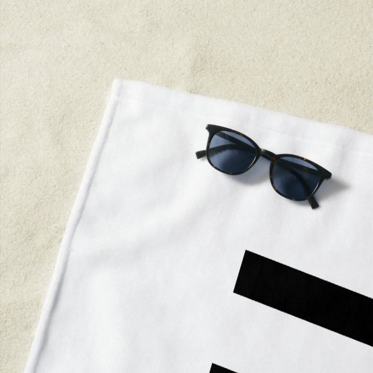 TECHNO Music Strandtuch (Beispiel)